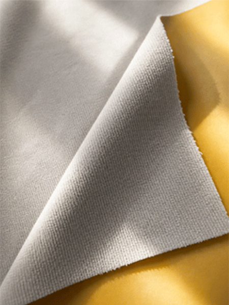 75D Plain Weave 4-Way Stretch Fabric Bonded with Striped Polar Fleece